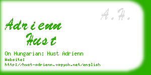 adrienn hust business card